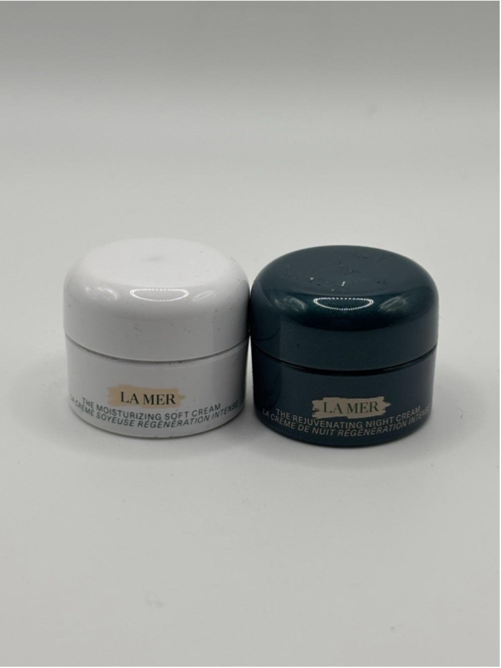 La Mer Soft Cream & Rejuvenating Night Cream Mini Set 3.5ml Each New - Picture 2 of 4